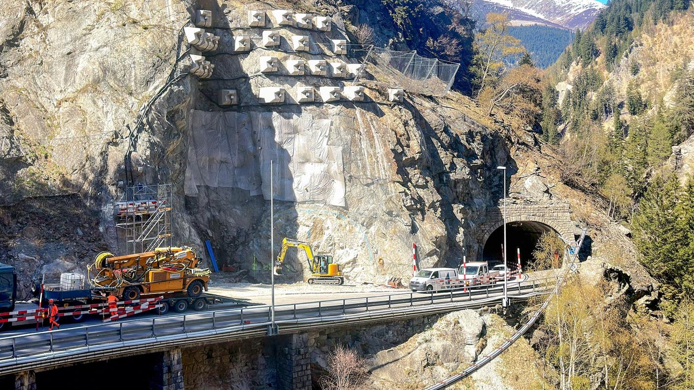 Il luogo dove sorgerà il portale sud della nuova galleria