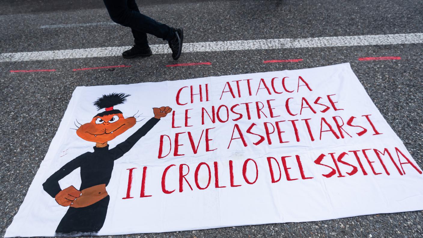 Lugano: manifestazione autogestiti CSOA Il Molino