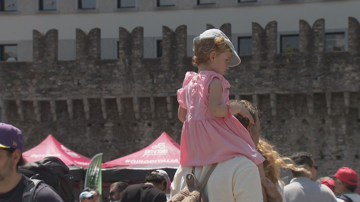 Posizione privilegiata per vedere meglio la spettacolo del Giro