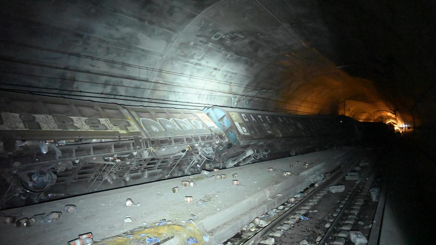 Deragliamento tunnel base San Gottardo 2023