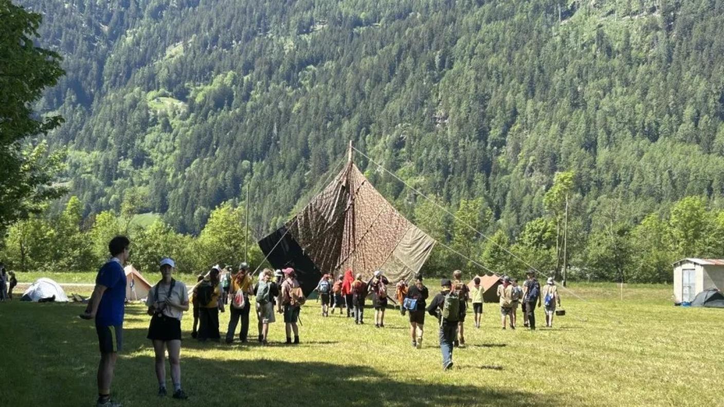 Il campo a Poschiavo