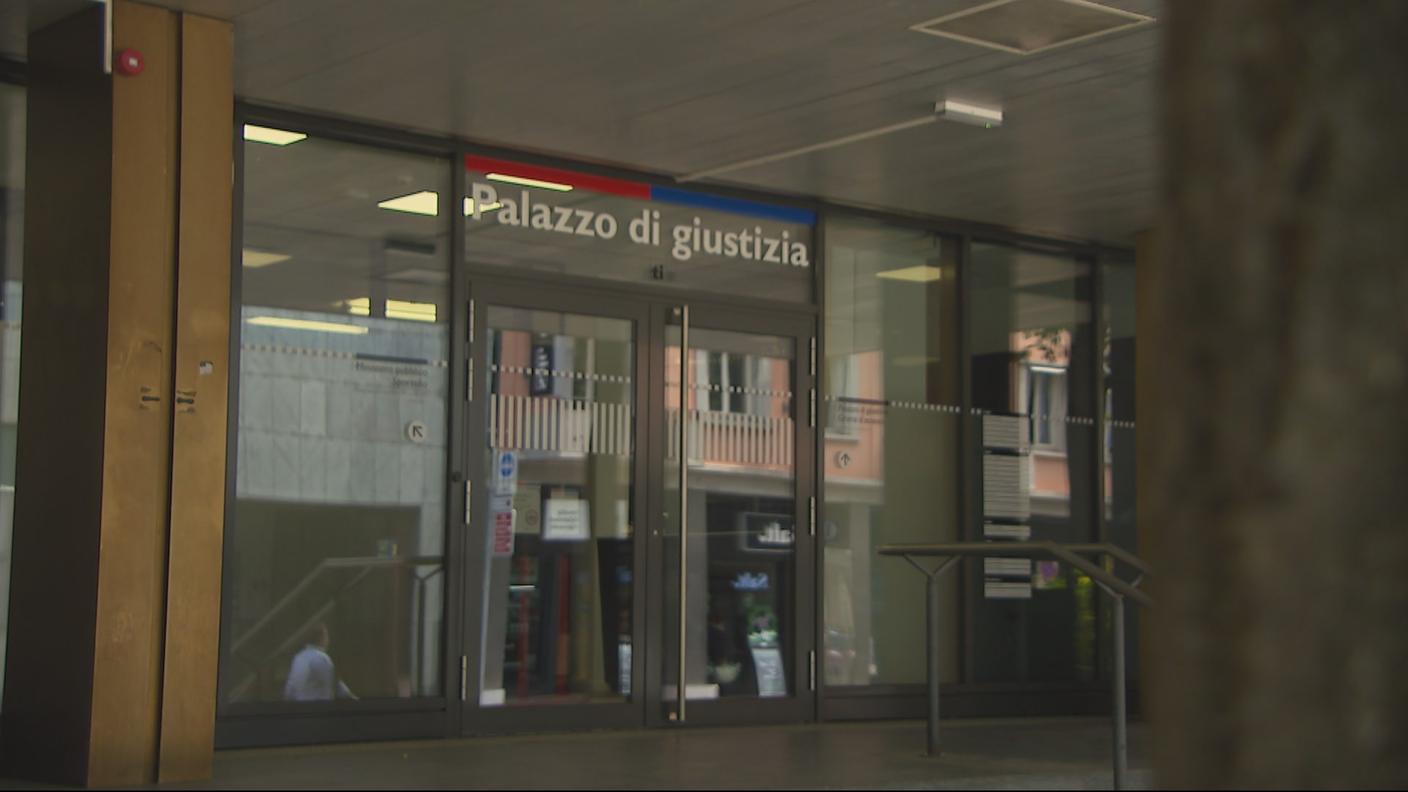 Il palazzo di giustizia a Lugano