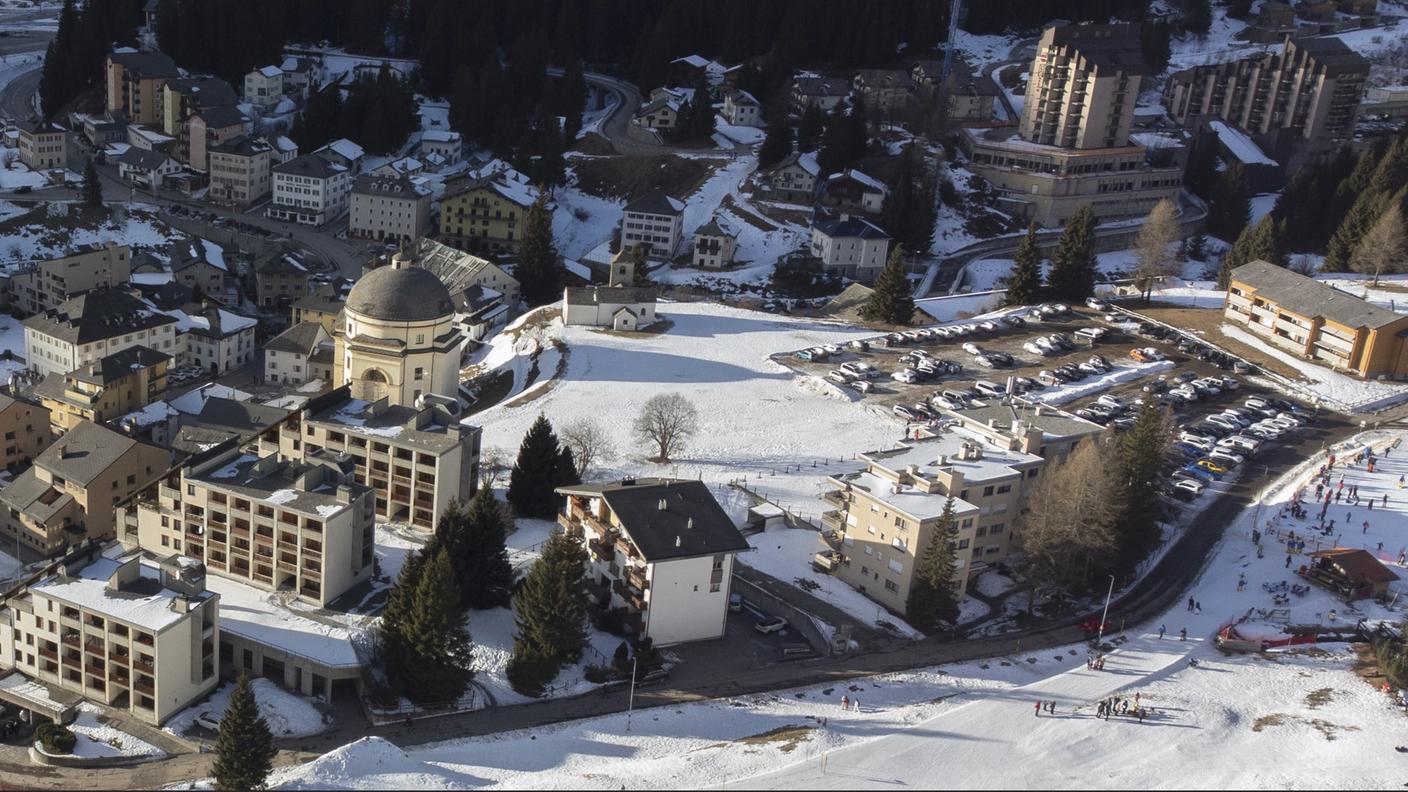 La zona per il complesso è quella sopra la chiesa Rotonda e la fonte termale