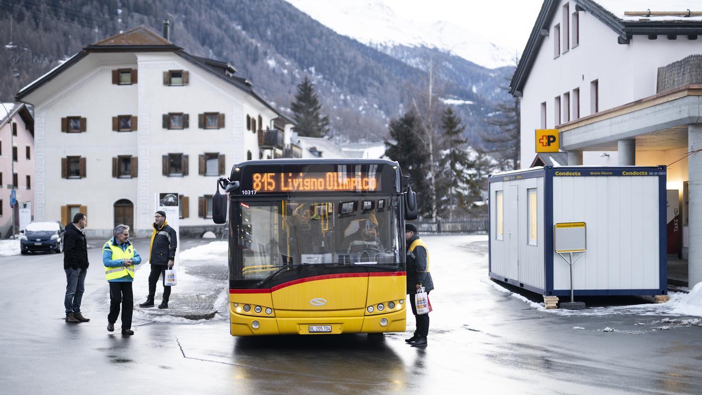 Trasporto verso Livigno da Zernez