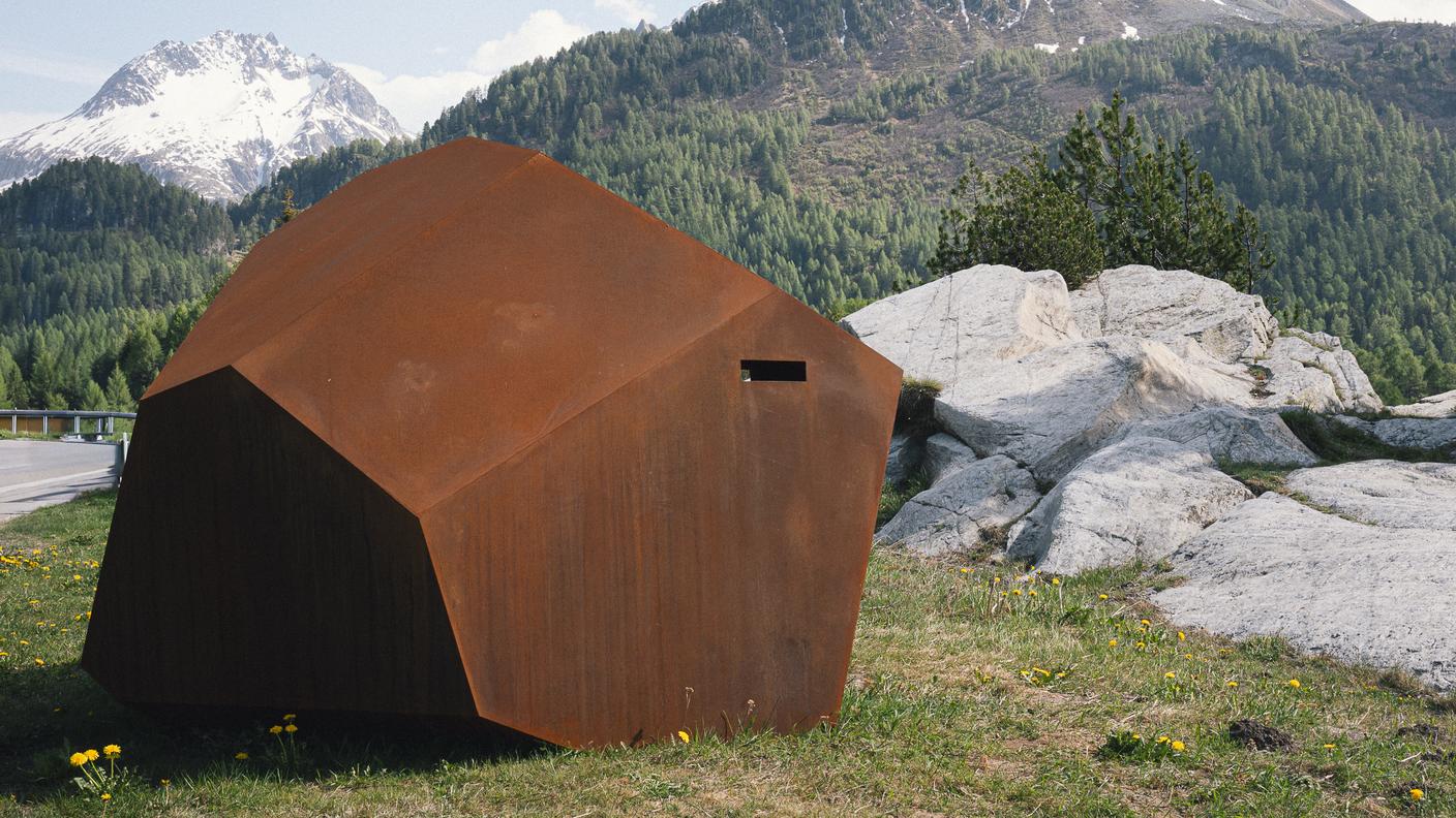 Souvenir di Montagna di Umberto Cavenago, opera esposta alla Biennale Bregaglia 2026
