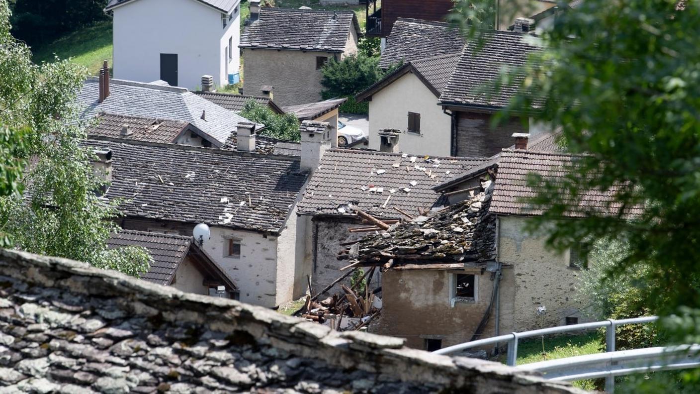 L'edificio esploso in una veduta dall'alto