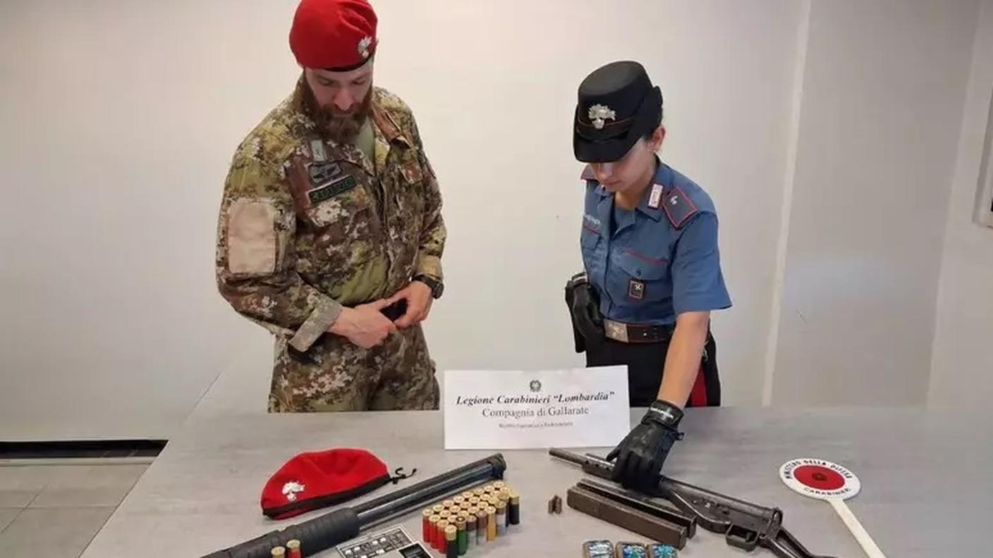 Armi da guerra nei boschi della droga in provincia di Varese