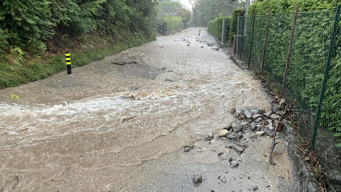 Frane e smottamenti in Valle di Muggio