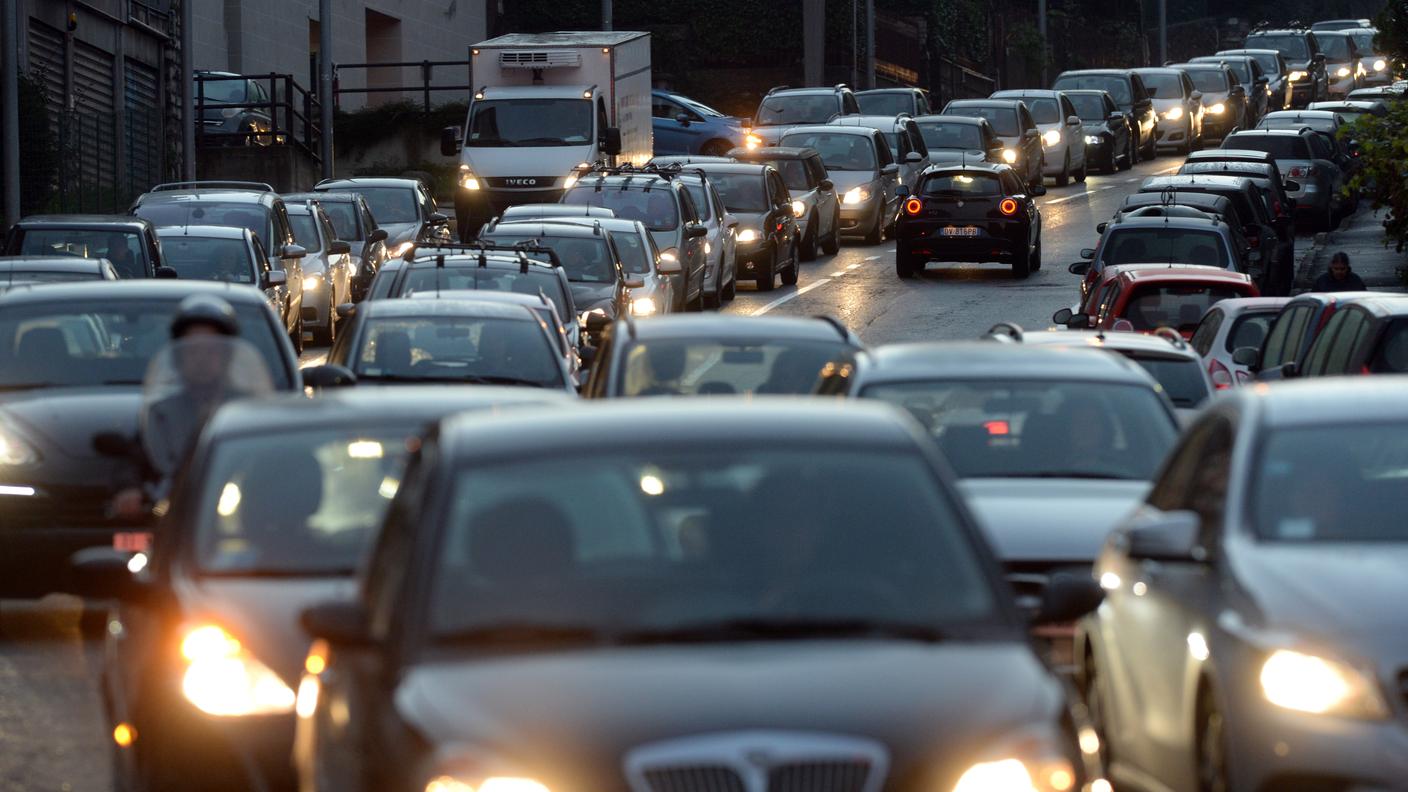 Traffico i tilt a Monte Olimpino