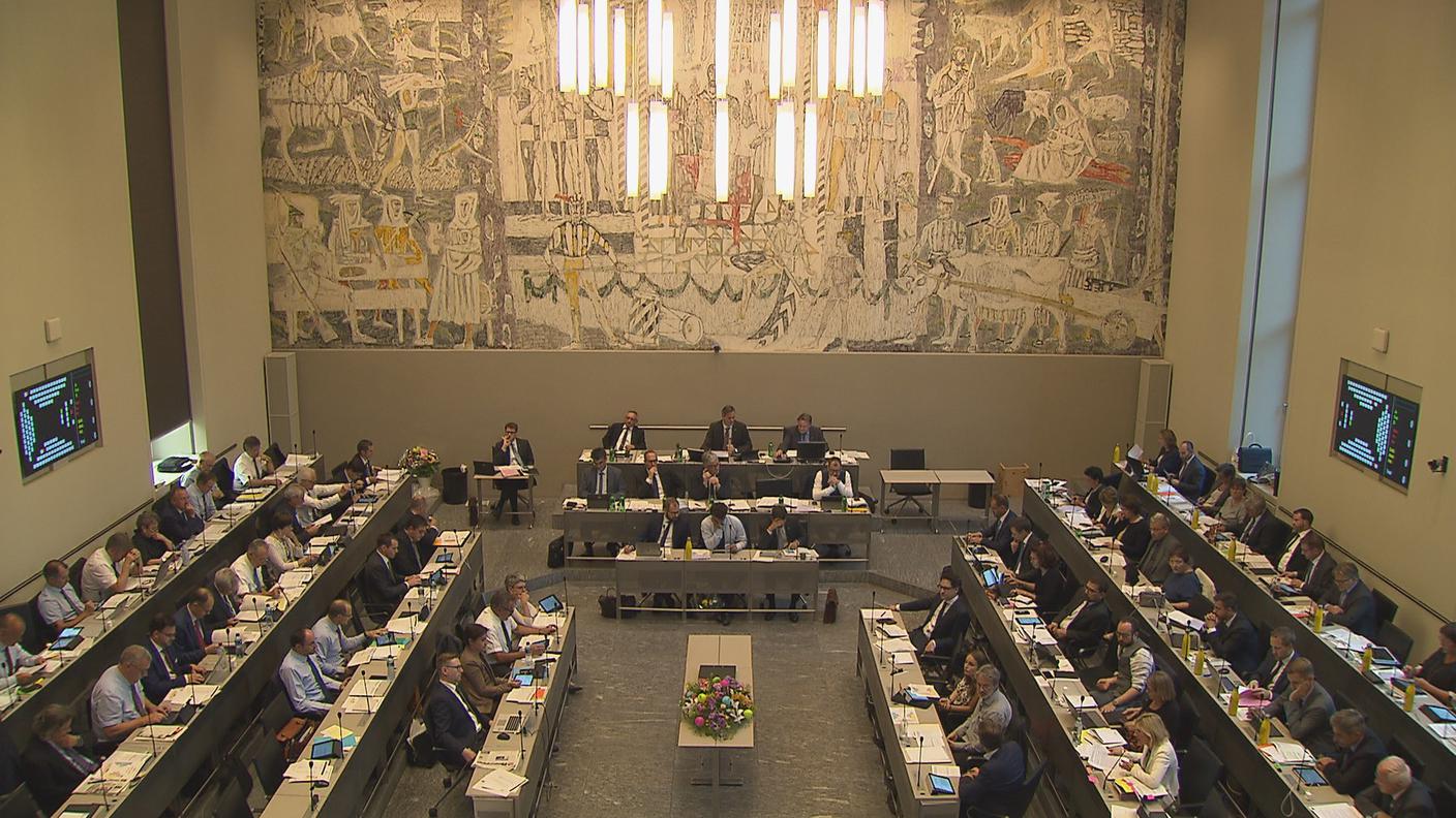 La sala del Gran Consiglio dei Grigioni