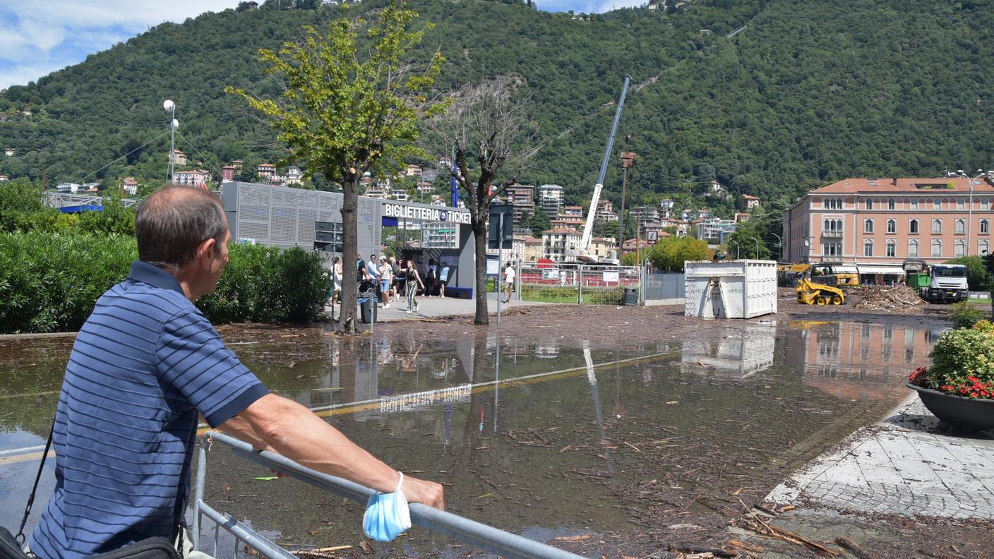 Un'immagine scattata giovedì