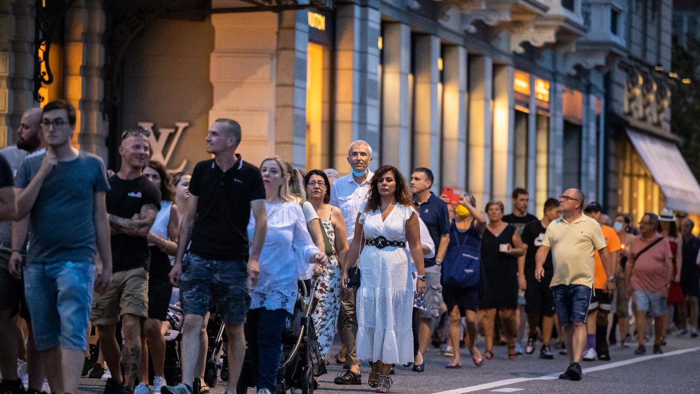 Il corteo ha camminato fino al LAC