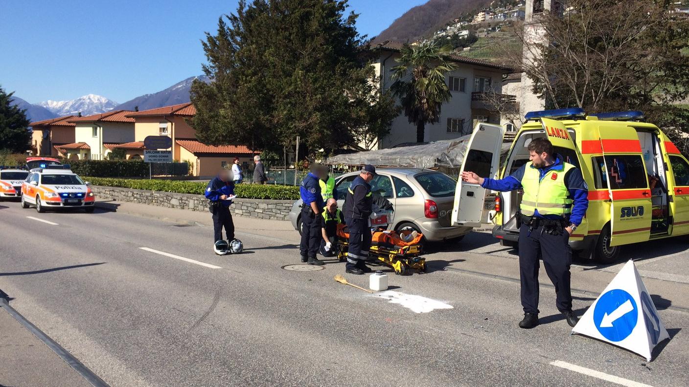 I soccorritori all'opera a Cugnasco