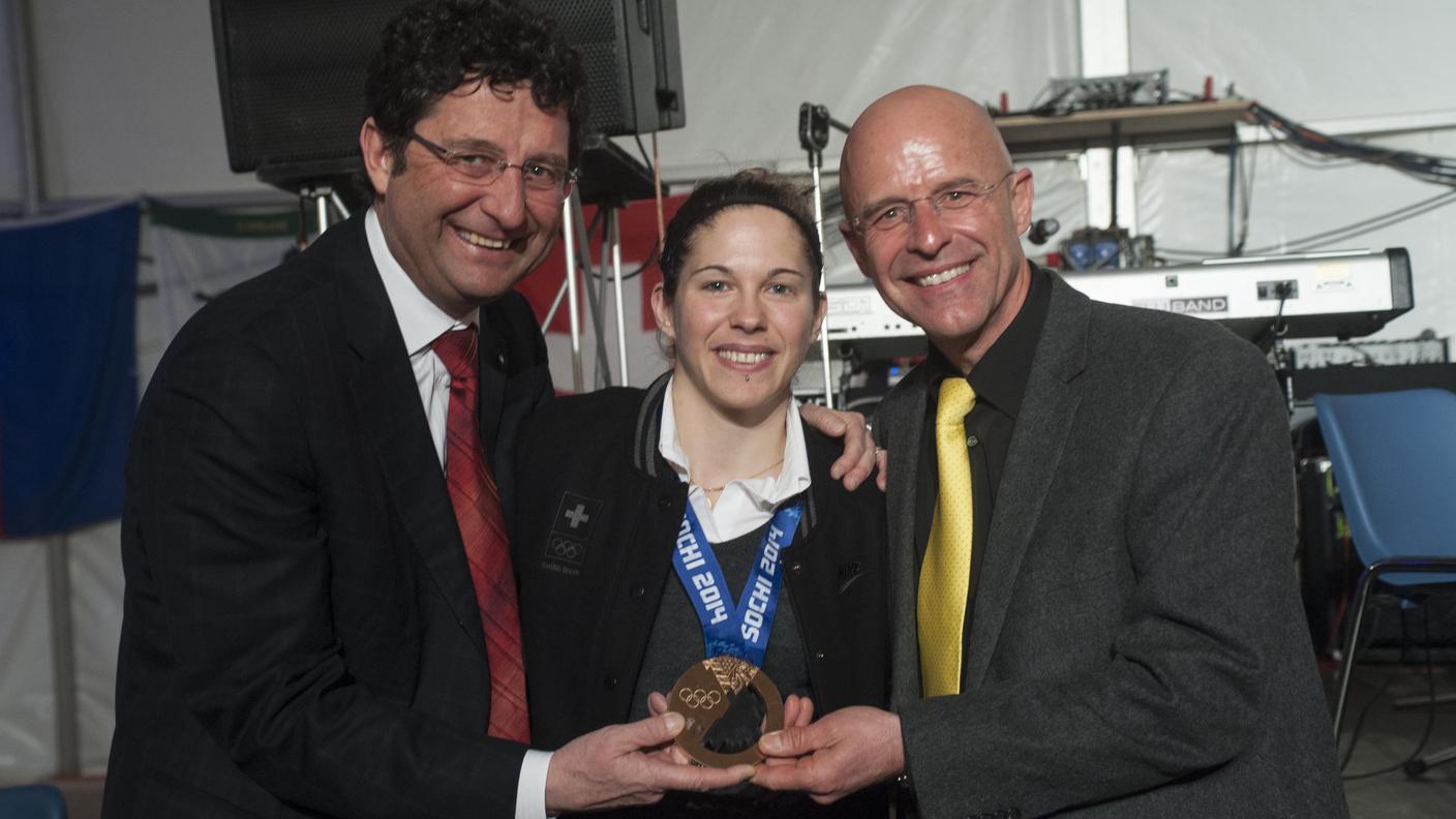 Bullo con Beltraminelli e Keller