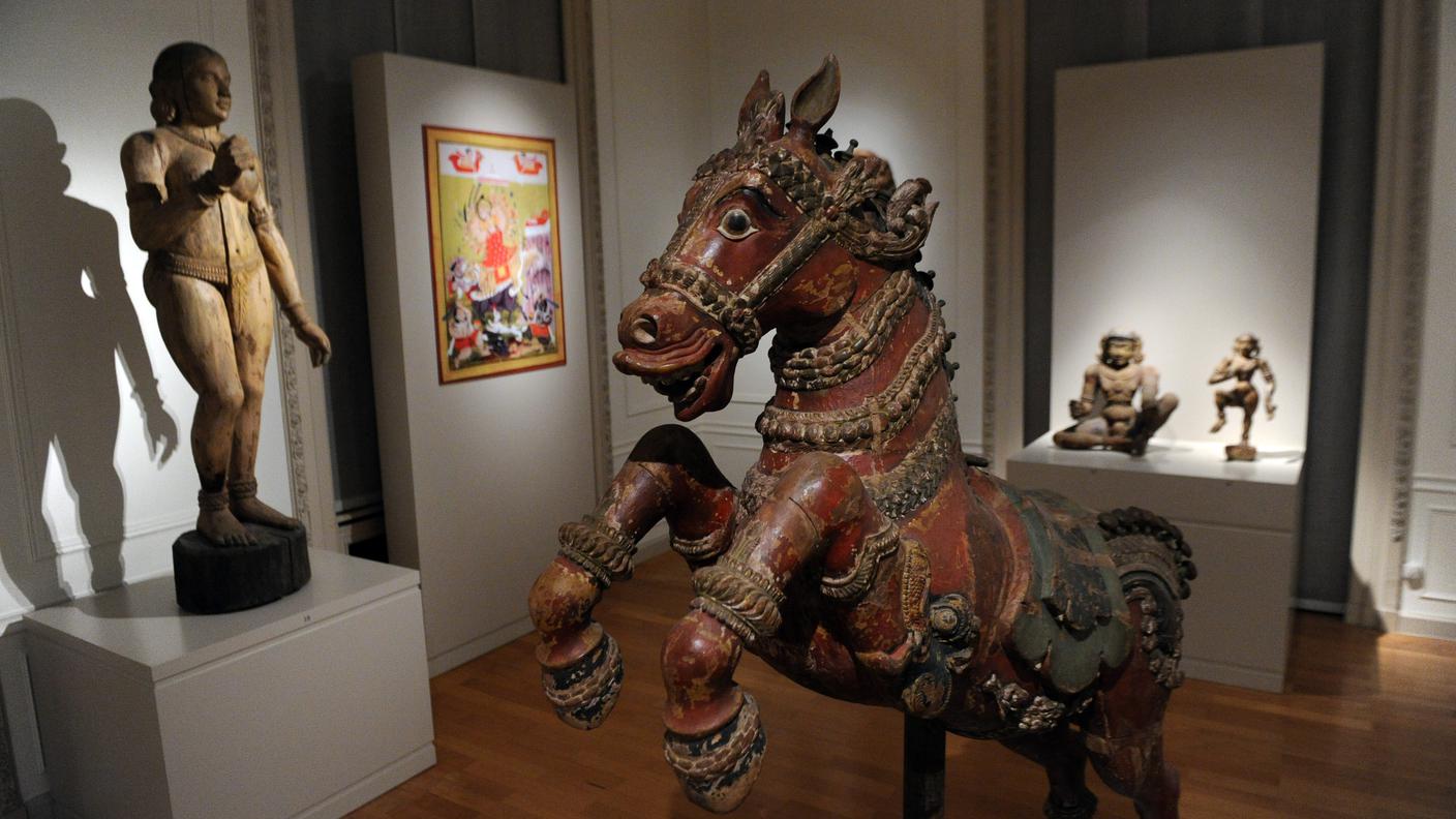 Opere in esposizione nel museo situato nella villa Heleneum a Lugano