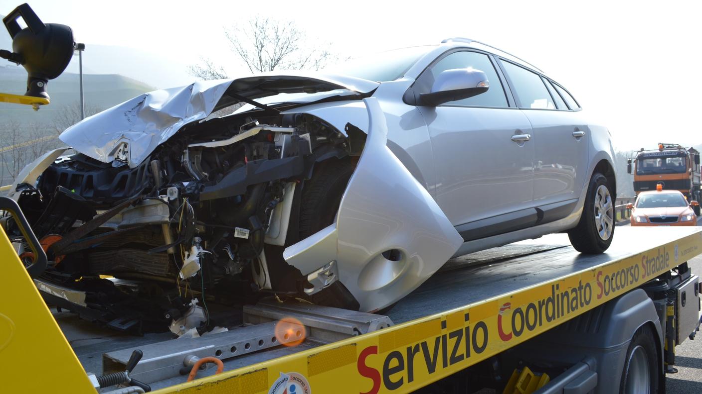 L'automobile coinvolta nell'incidente