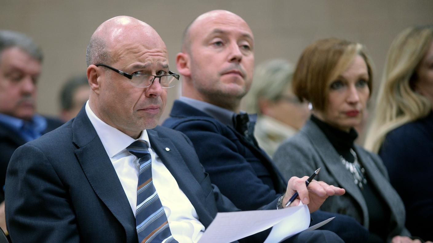 Fabio Regazzi con il granconsigliere Fiorenzo Dadò