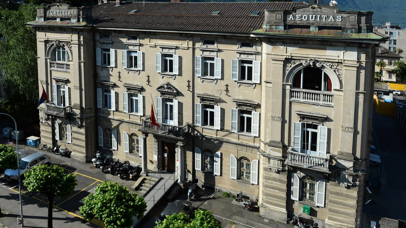 Il palazzo del Pretorio di Bellinzona dove troverà posto il Tribunale penale cantonale