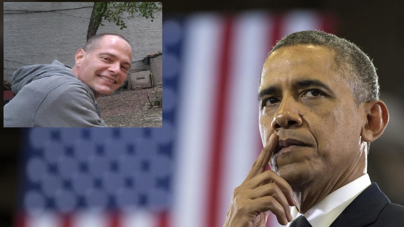 Il presidente Barack Obama e, nella foto piccola, Ivan Giovanettina