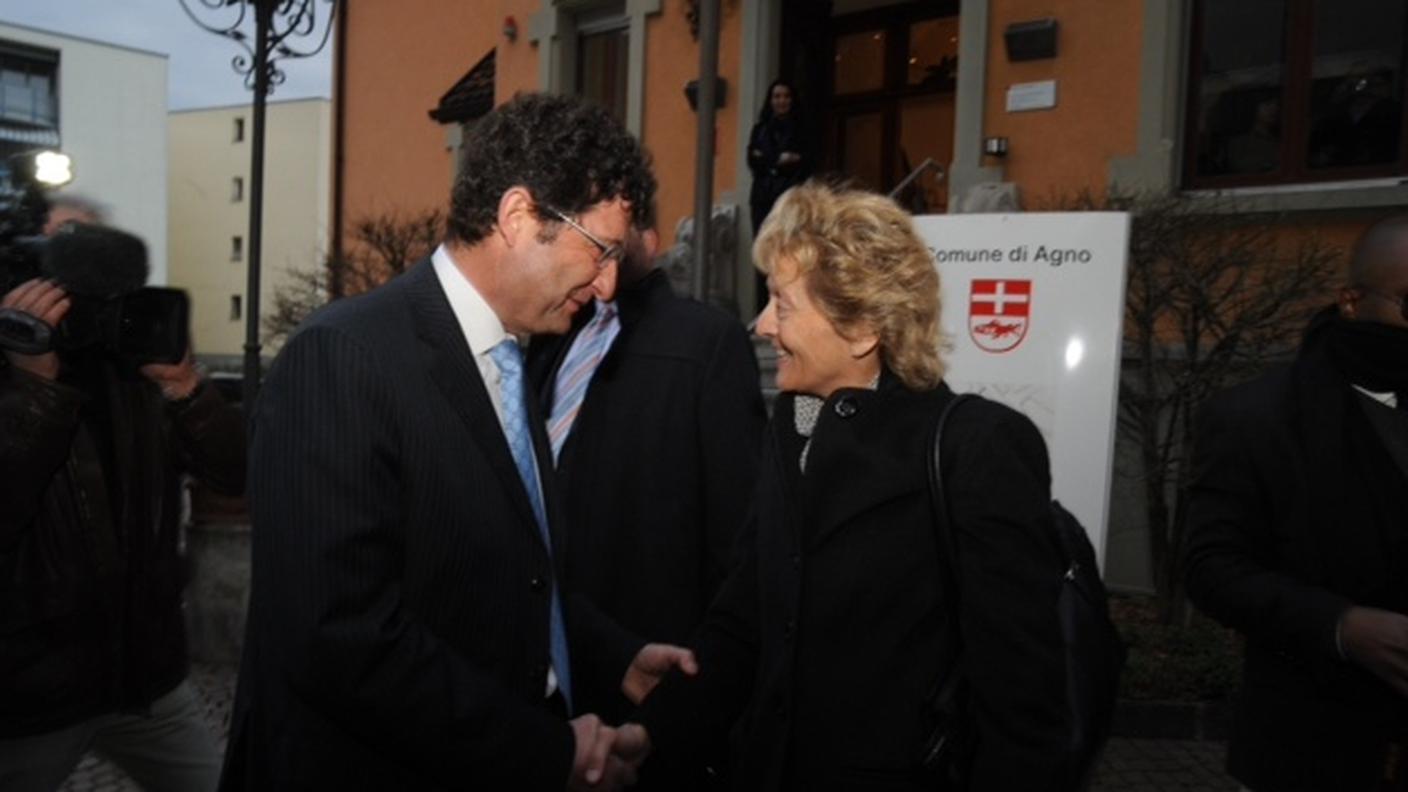 Beltraminelli accoglie Widmer-Schlumpf ad Agno