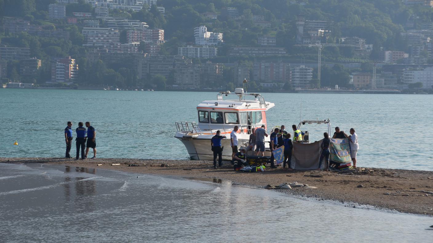 L'intervento dei soccorritori