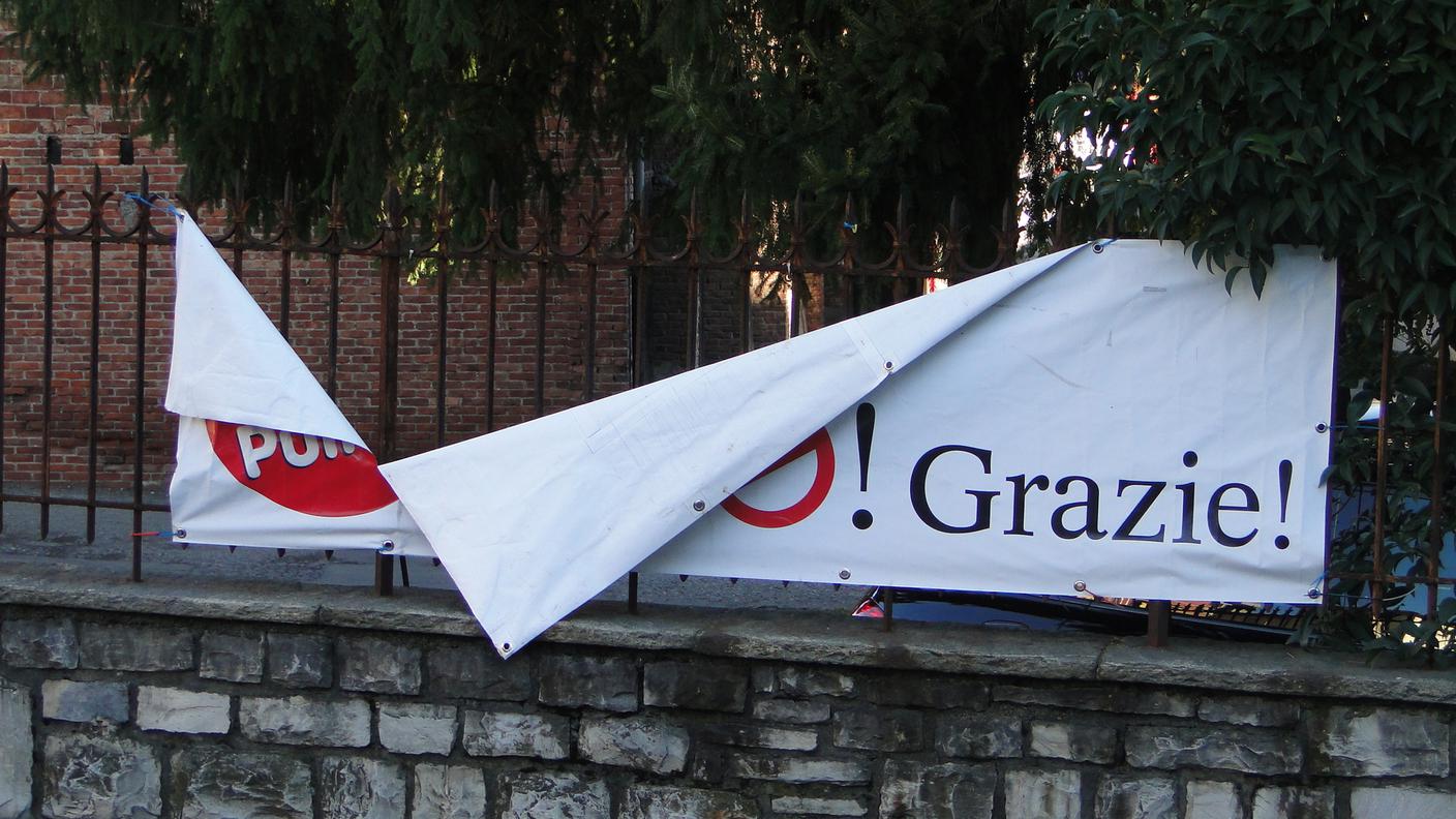 Lo striscione di Besso Pulita!