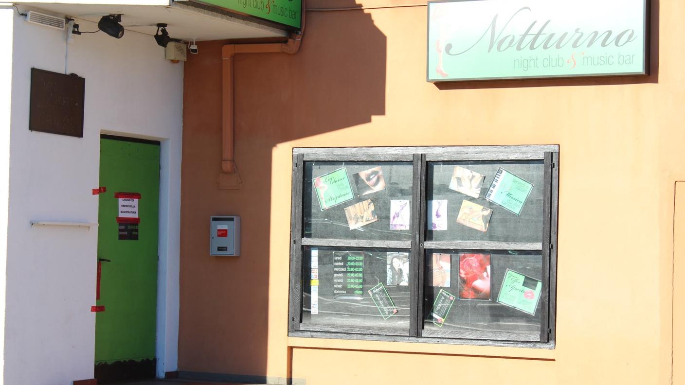 Il locale posto sotto sequestro