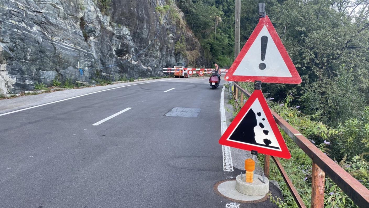 La zona del distacco dello scorso 13 agosto