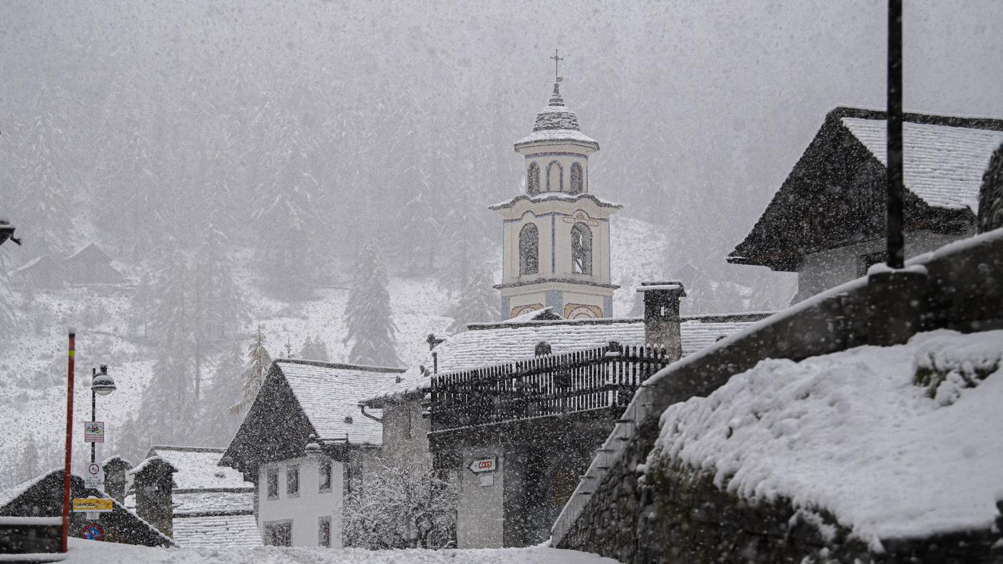 A Bosco Gurin l'inverno è già arrivato