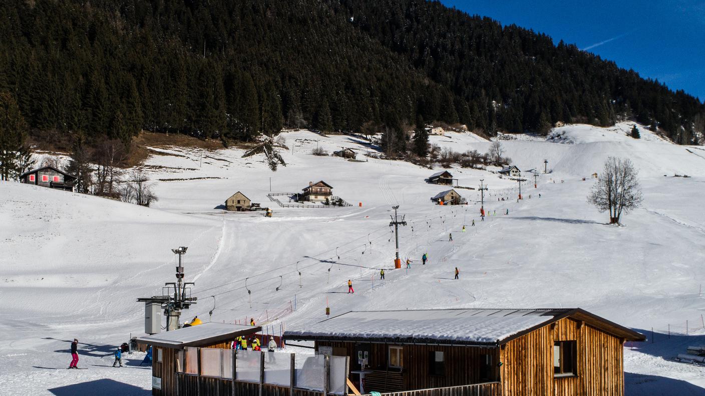 Il piattello e il tappeto di Lüina saranno i primi ad accogliere gli sciatori