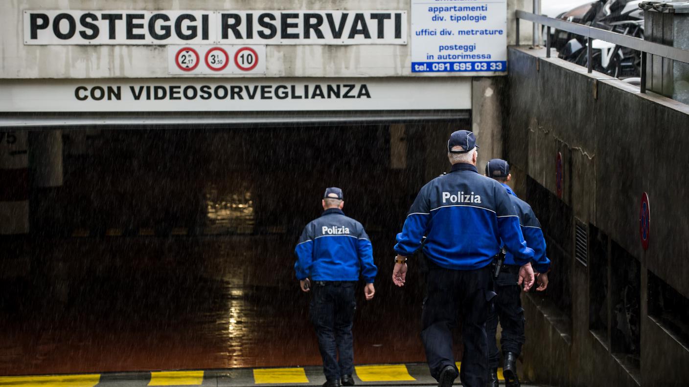 La polizia sul luogo del delitto nel 2015