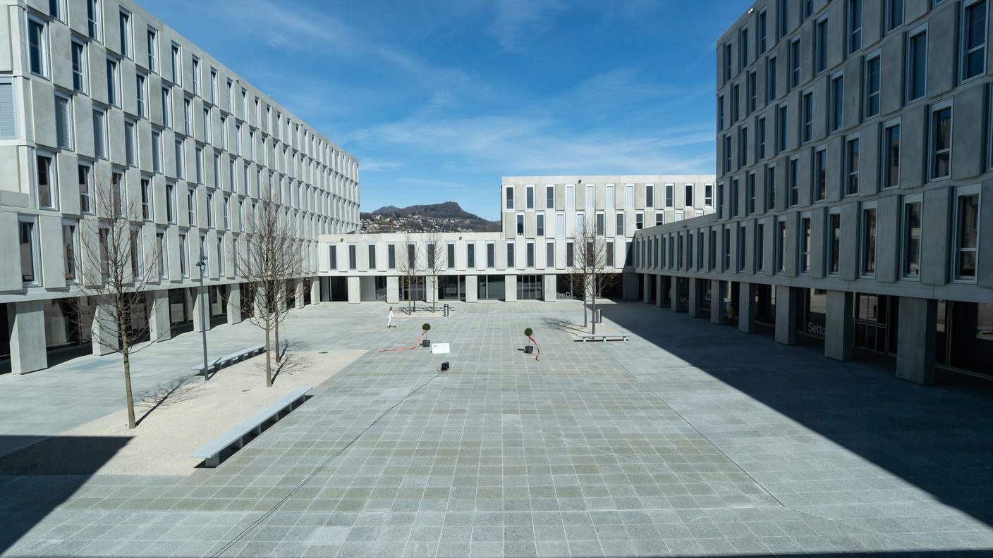 Una veduta del nuovo Campus est USI/SUPSI a Lugano, inaugurato lo scorso anno