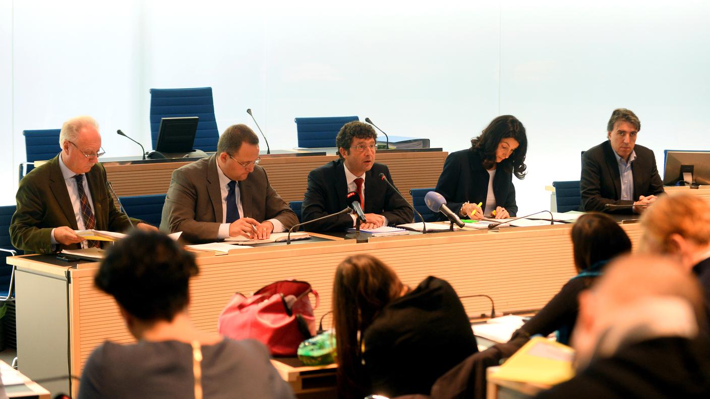 Il Governo durante la presentazione del Preventivo 2014