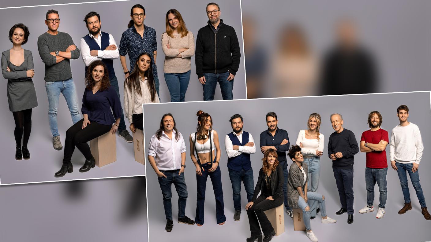 Giornalisti e animatori dell'emittente privata ticinese