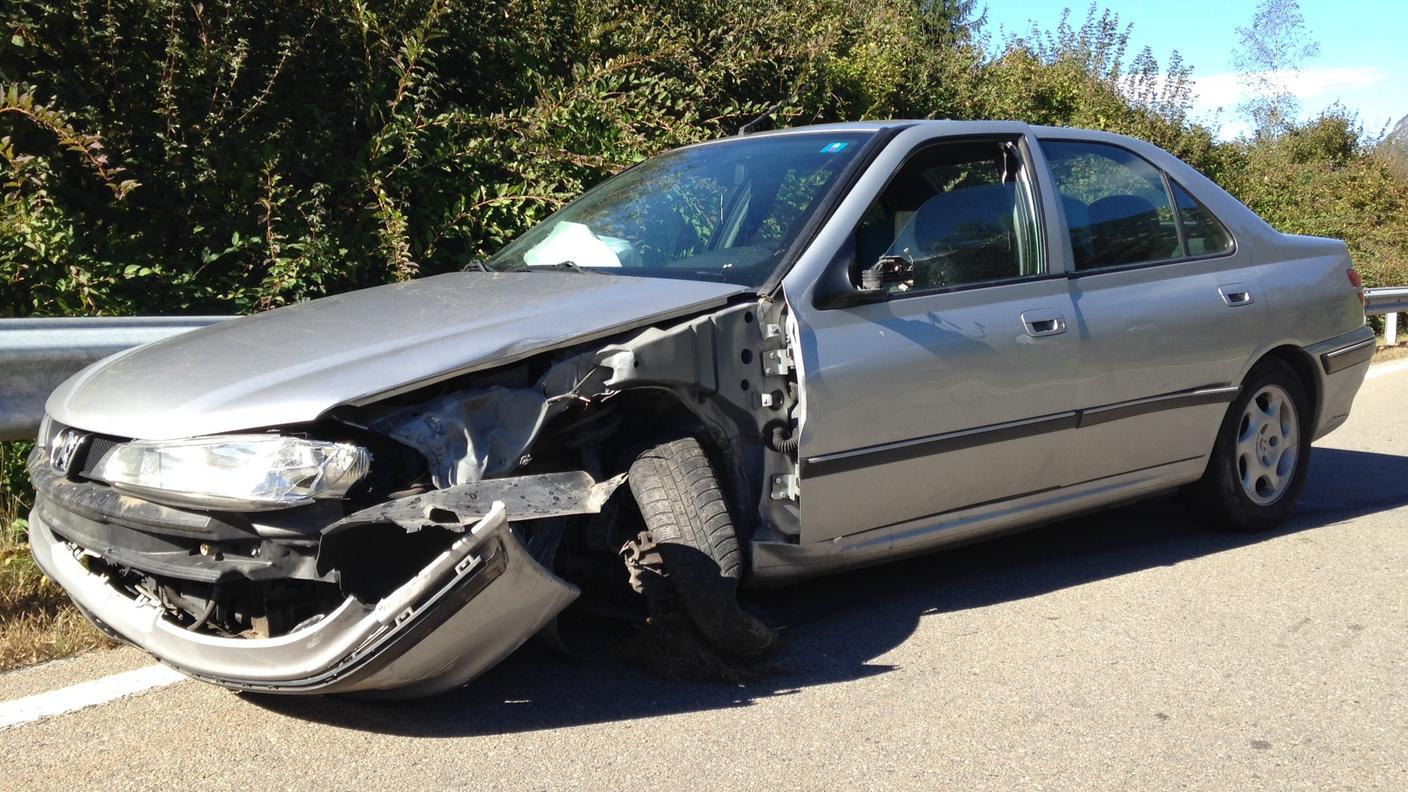 L'auto incidentata