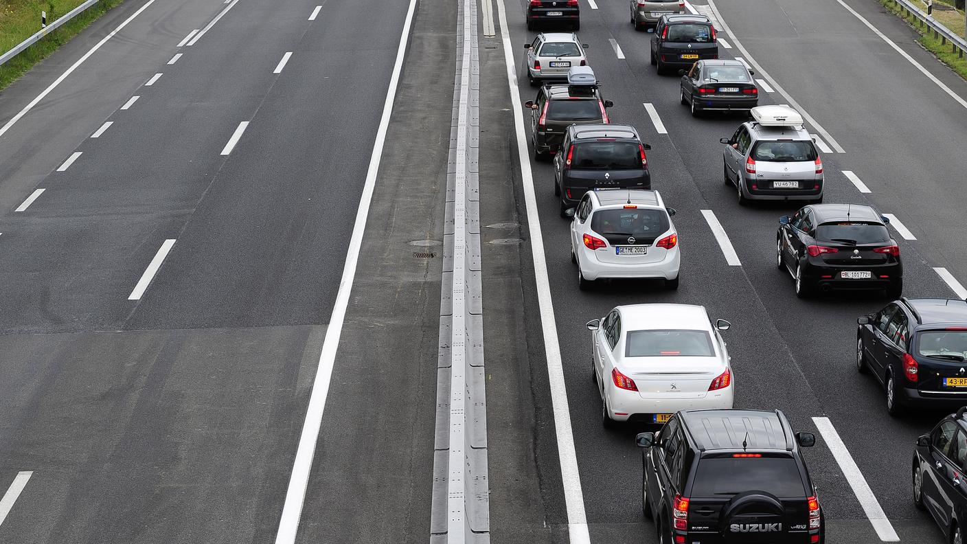 Traffico verso sud fortemente rallentato
