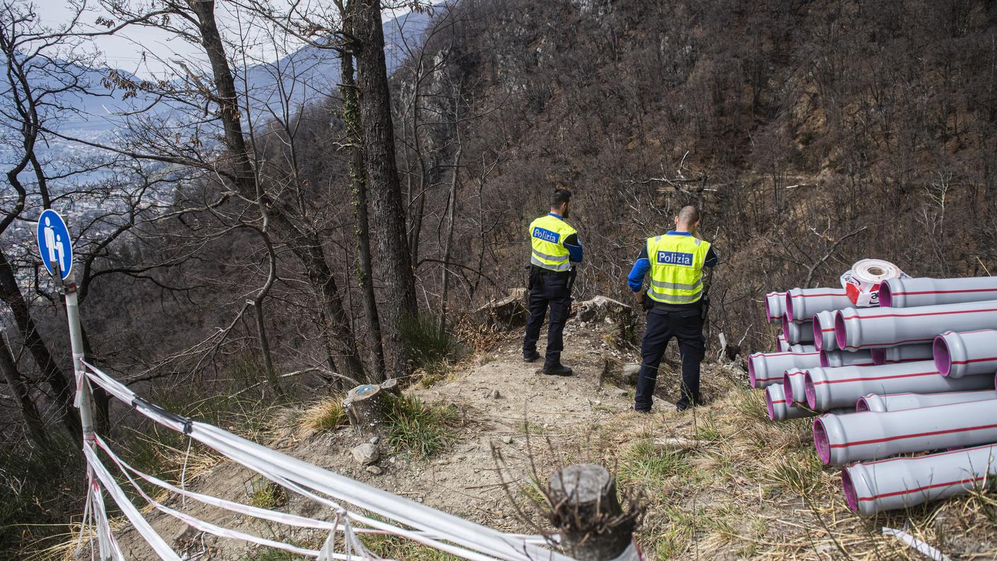 La zona dell'incidente, nei pressi dei monti di Ditto nella valle del Carcale