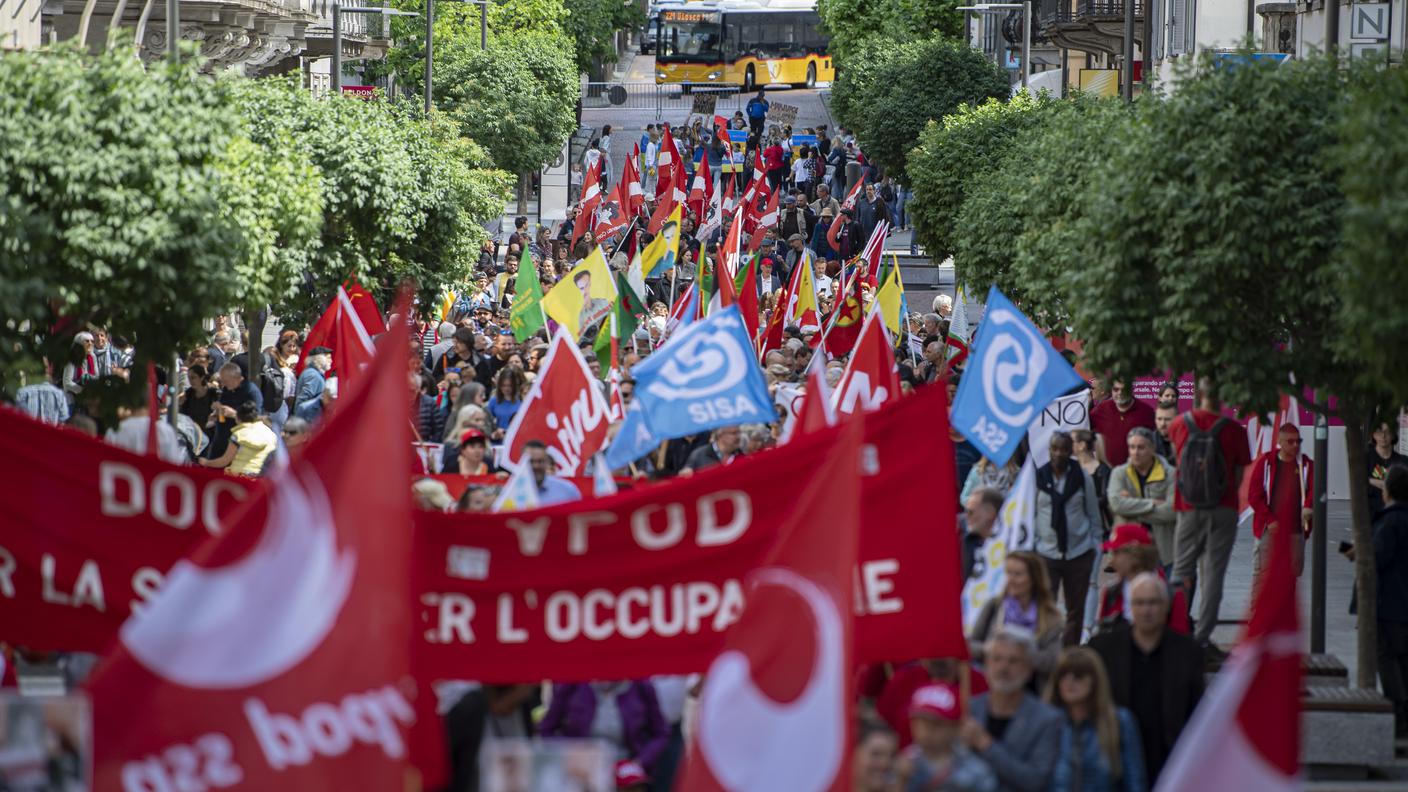 Il corteo bellinzonese