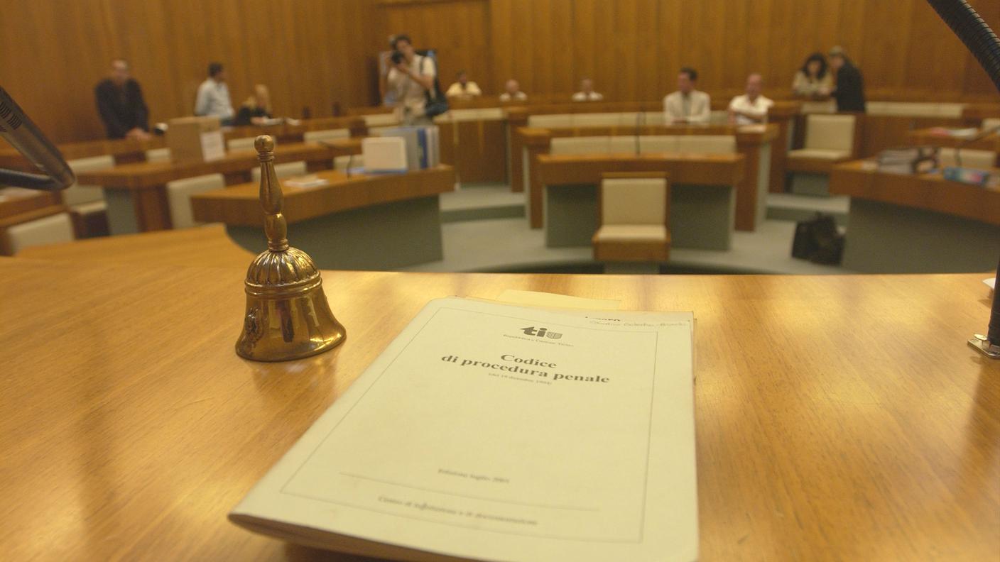 Un'aula di tribunale