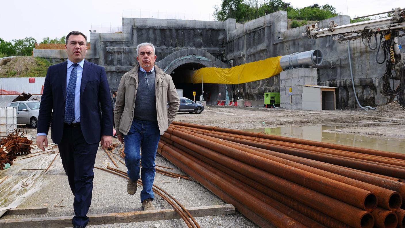 Maurizio Del Tenno, sul cantiere della Stabio-Arcisate