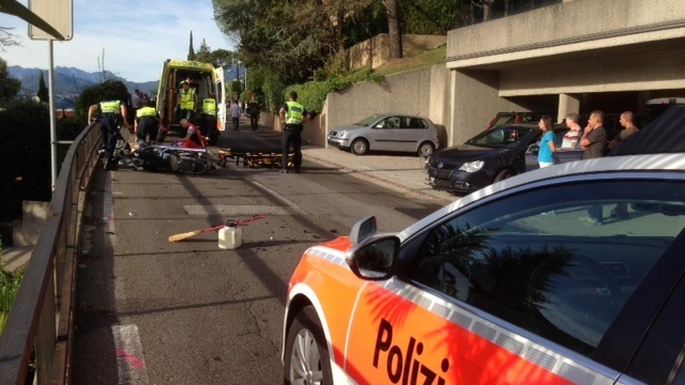 La scena dell'incidente