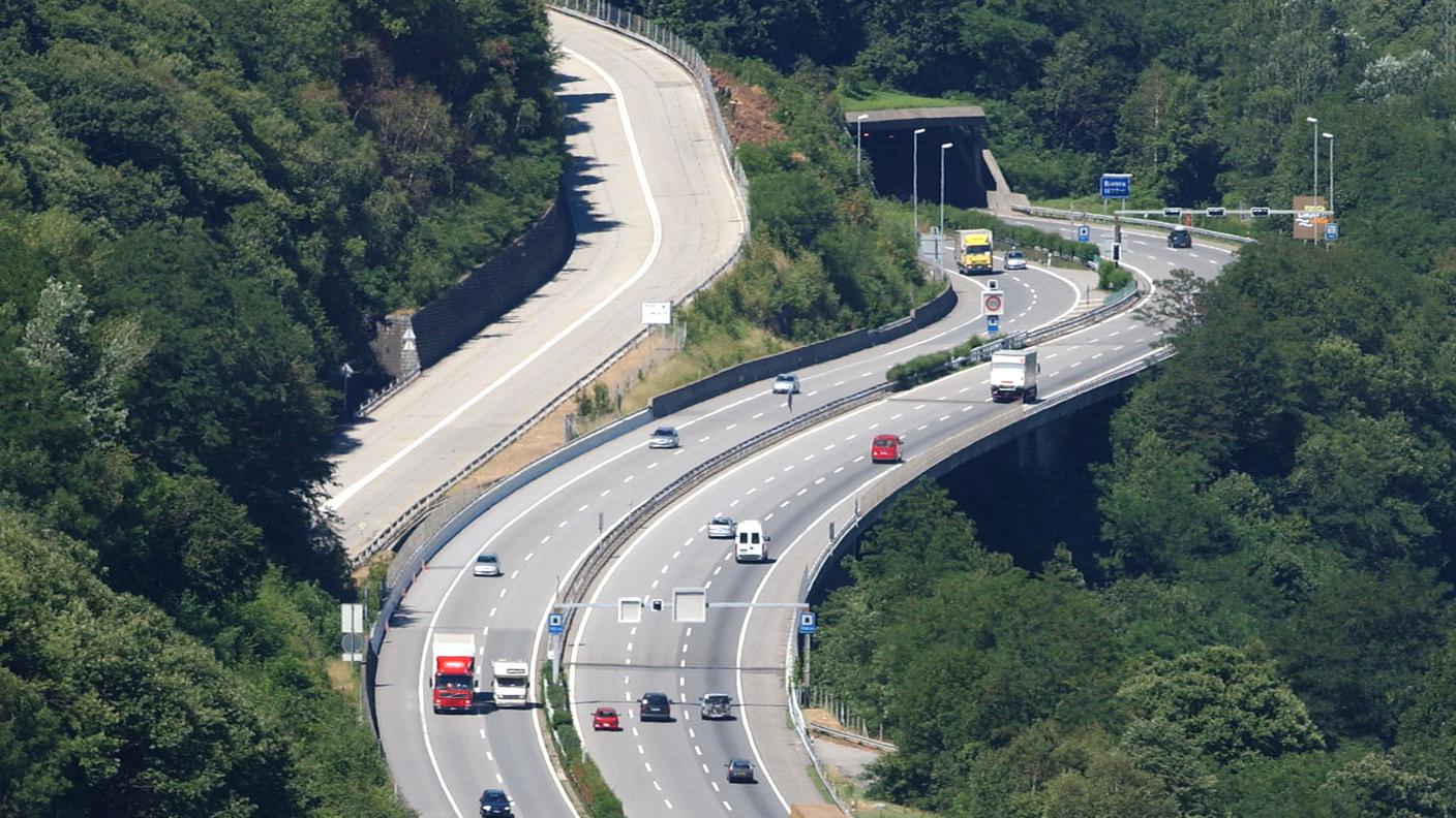 Le rampe autostradali del Monte Ceneri