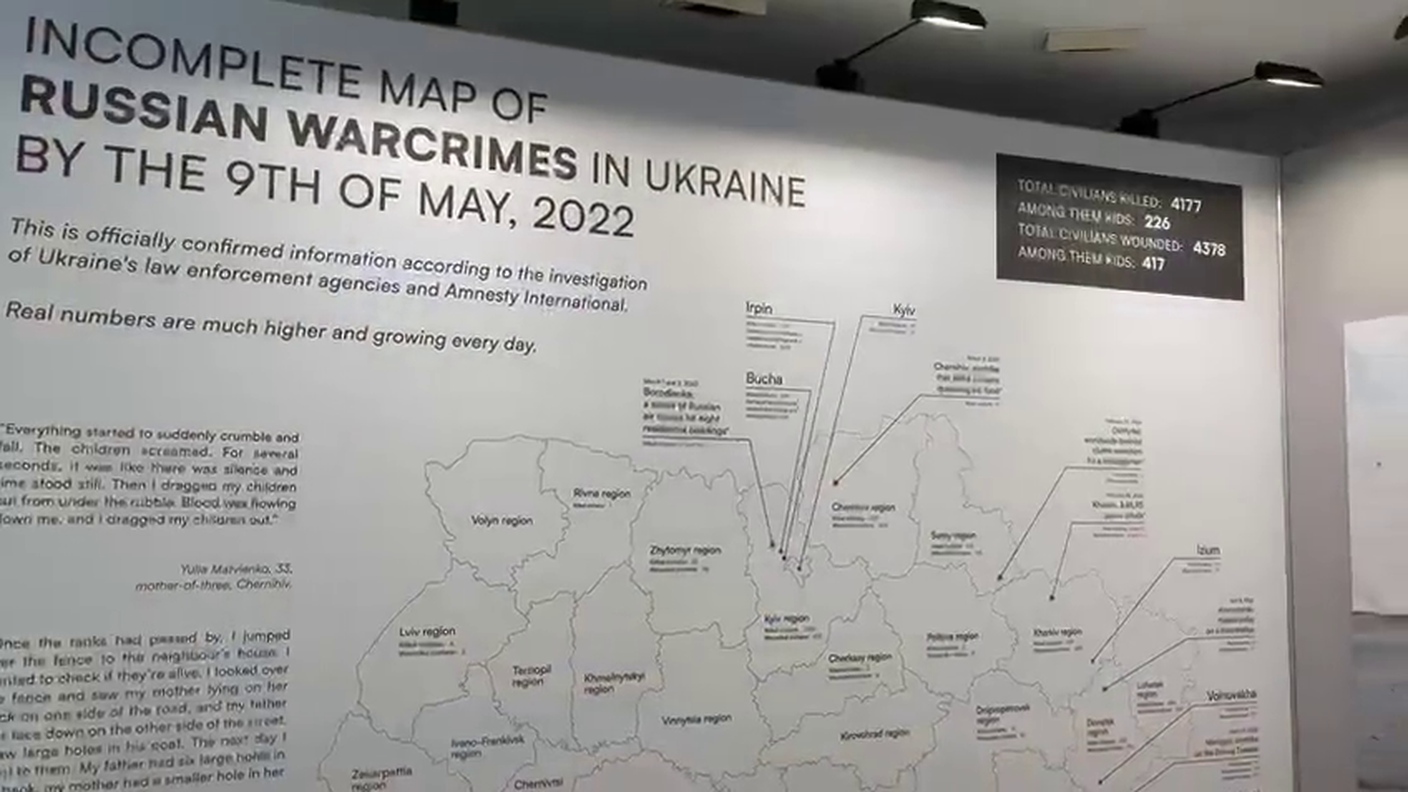 Una mappa, tristemente destinata a essere aggiornata, che localizza i crimini di guerra compiuti dalle forze russe in territorio ucraino