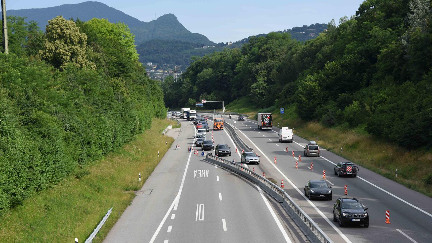 Circolazione nelle due direzioni sulla carreggiata sud-nord
