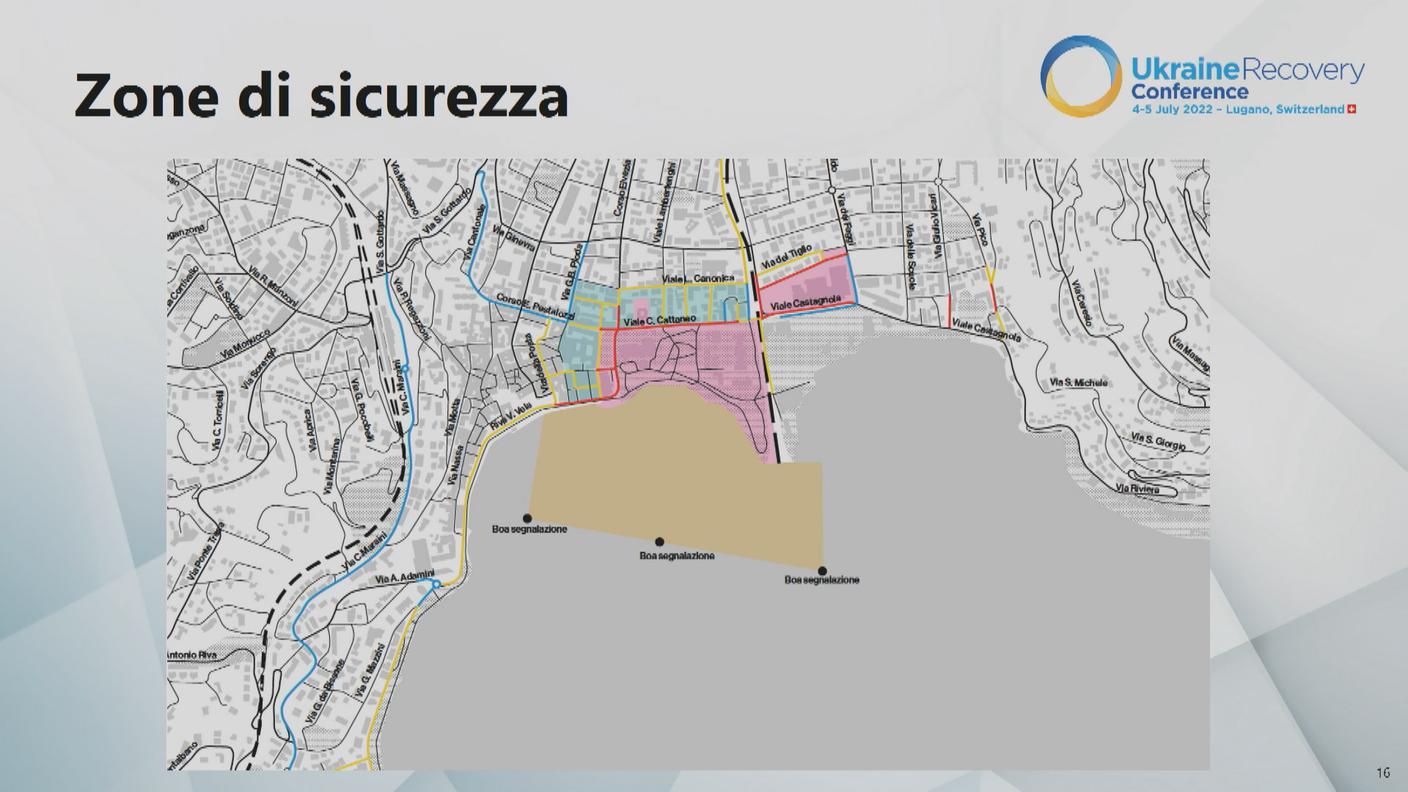 Toccato tutto il centro di Lugano e il golfo