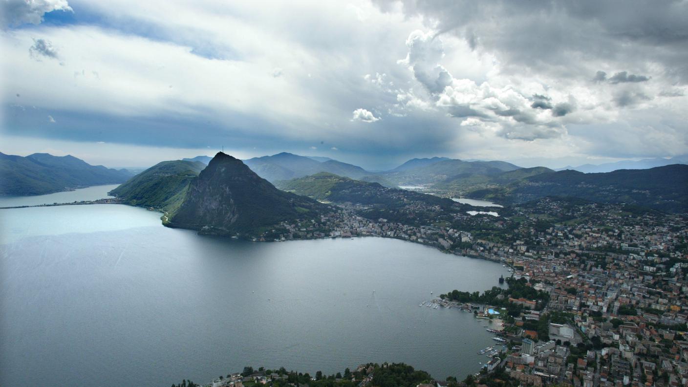 Lugano, poco prima di un temporale...