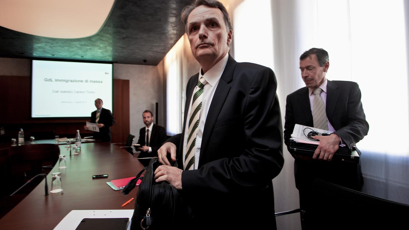 Mario Gattiker, direttore dell'Ufficio federale della migrazione, venerdì a Bellinzona
