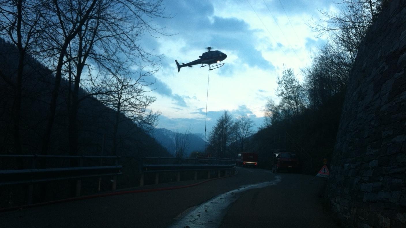 Elicottero in azione