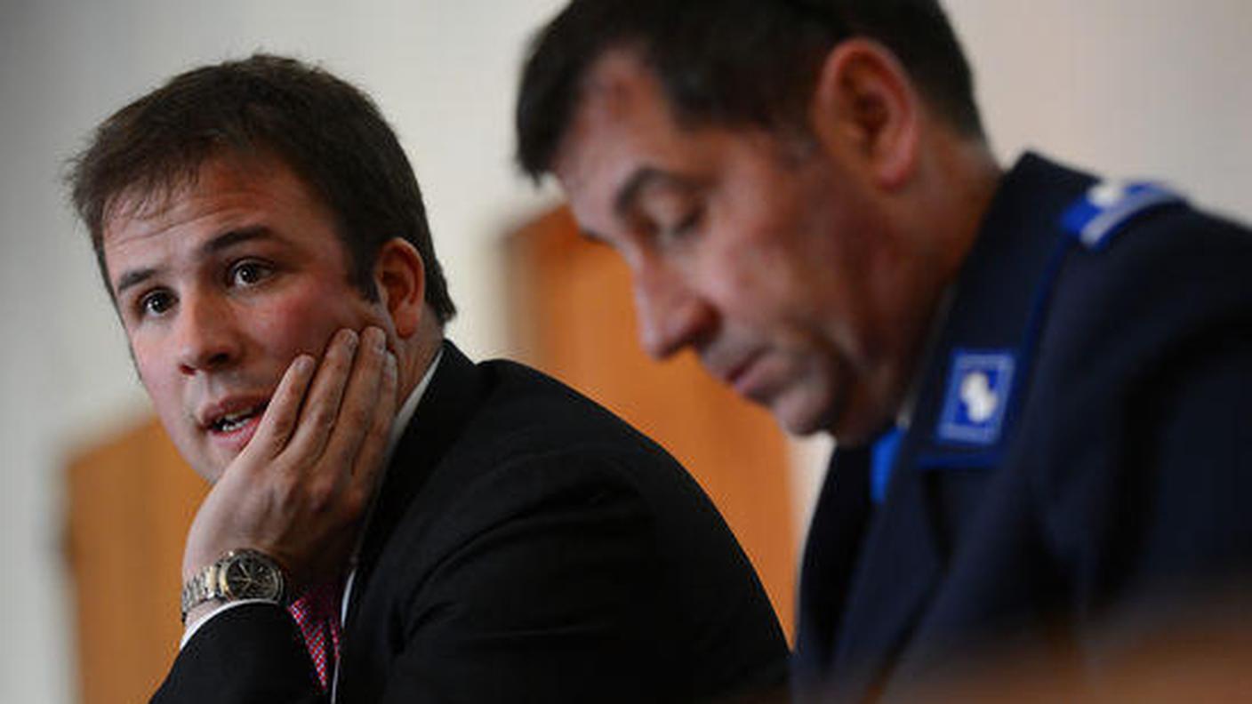 Michele Bertini e il comandante della Polcom Roberto Torrente