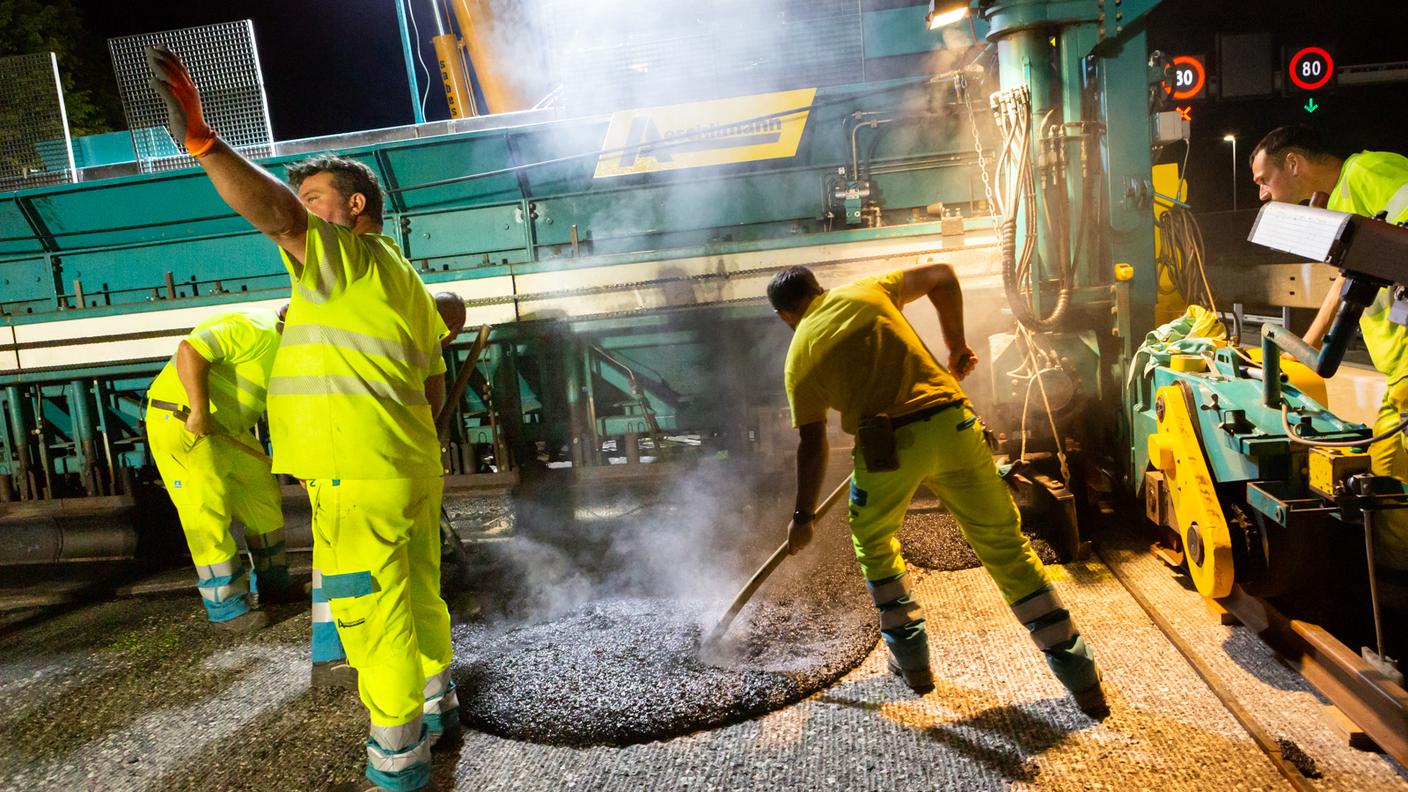 autostrada A2 cantiere melide gentilino